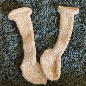 Newborn knitted socks